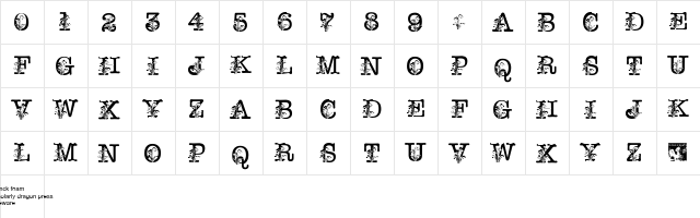 pf_snowdrp2 Regular  glyph index
