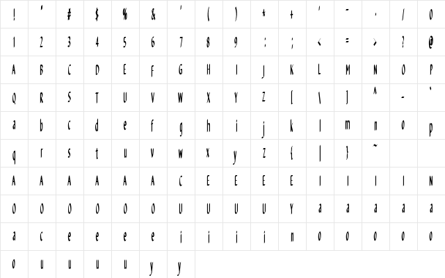 Halloween Pumpkin Regular  glyph index