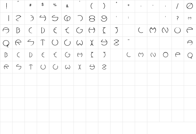 WannaBeeSCapsSSK Regular  glyph index