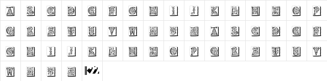 Napoli Initials Alt Regular  glyph index