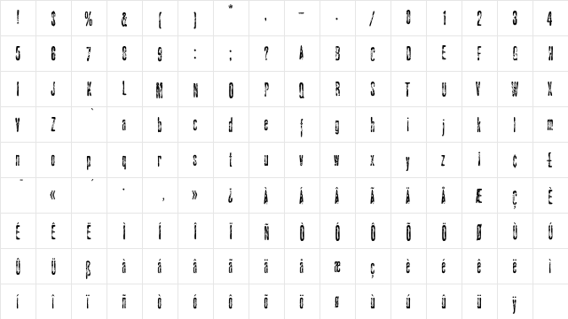 CarpediemEF Regular  glyph index