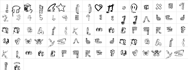 Elli Noise Regular  glyph index