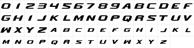 OklahomaState Regular  glyph index