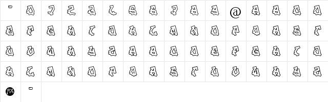 JAM SESSION Regular  glyph index