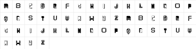 Today Regular  glyph index
