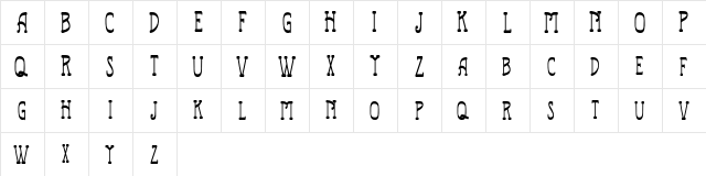 Railway FREE Regular  glyph index