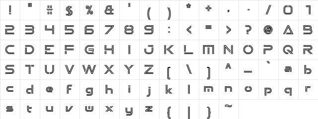 Emporium OldStyle Regular  glyph index