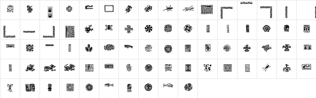 IndianSummer Regular  glyph index