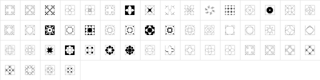 Formas geometricas 2 Regular  glyph index