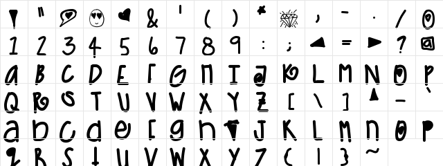 5MinFreshenUp Medium  glyph index