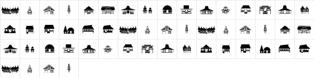 Papan Kita Regular  glyph index