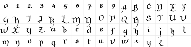 Soft Notes SVG Sample Regular  glyph index