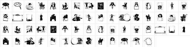 OldFashionPeople Regular  glyph index