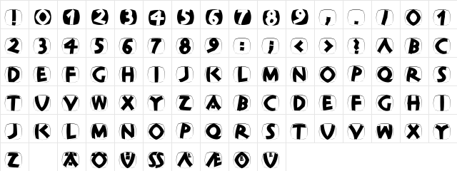 ClassiCapsShields Regular  glyph index