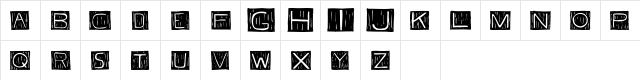 FranzKafka Regular  glyph index