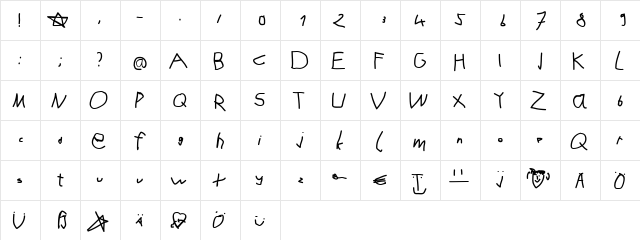 Karlas1B Regular  glyph index