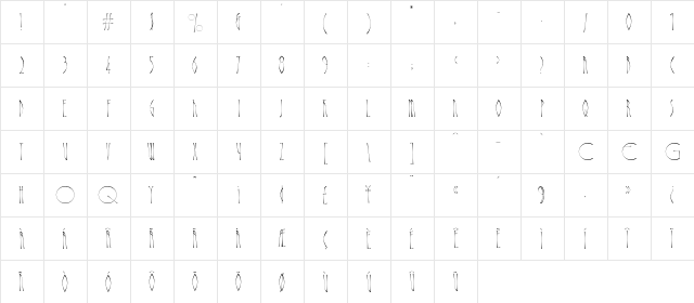 Abacus Regular  glyph index