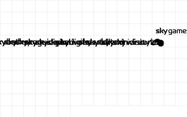 SKYfontbrands Regular  glyph index