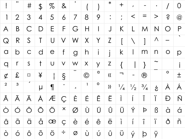 UKIJ Qolyazma Regular  glyph index