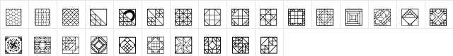 Patchlight Regular  glyph index