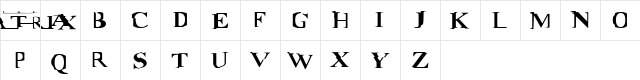 Matrix Regular  glyph index