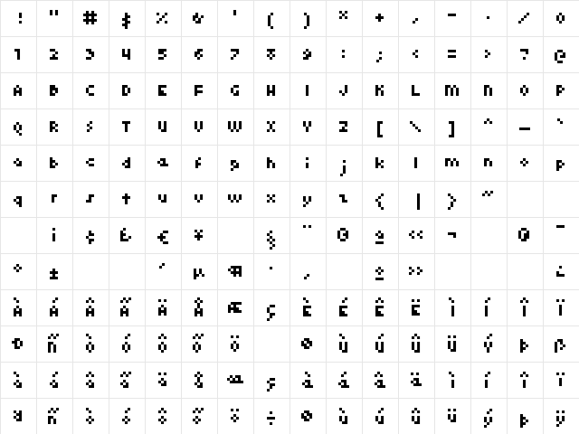 kroeger 04_56 Regular  glyph index