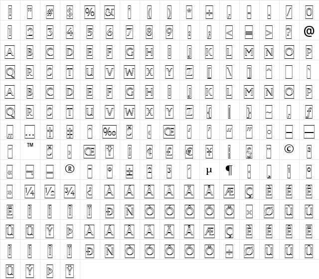 a_AlgidusCmOtl Regular  glyph index