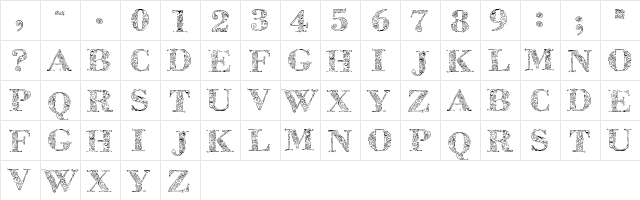 Zsylett Regular  glyph index
