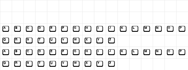 Key Taps Regular  glyph index