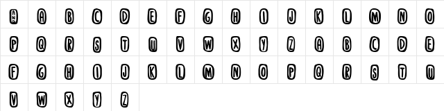 Stanky Regular  glyph index