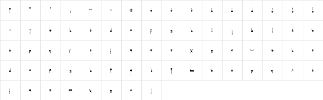 cherry bomb Regular  glyph index