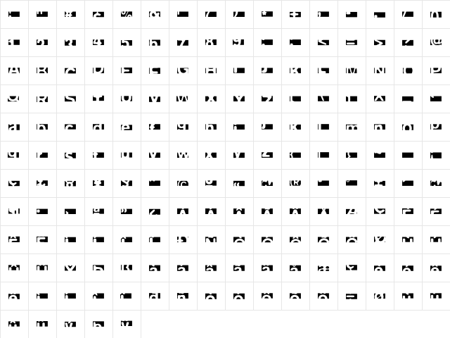 FPeep NegativeLevel  glyph index