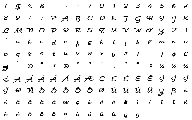 Expert-Elite Normal  glyph index