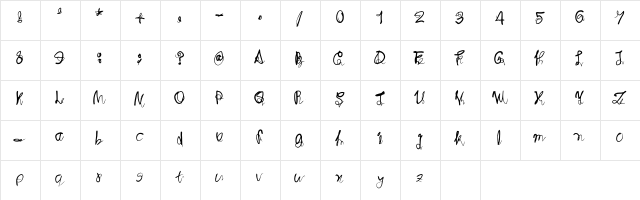 Bunch Roots Regular  glyph index