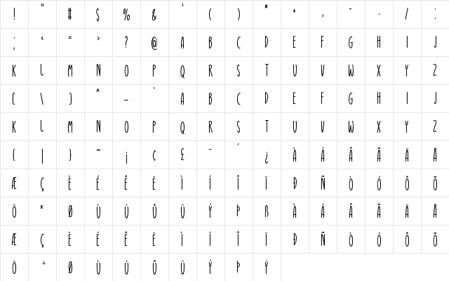 Look Within Regular  glyph index