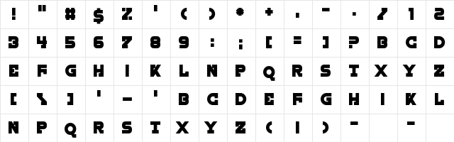 Honk Regular  glyph index