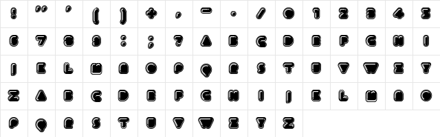 Icecreamer Regular  glyph index