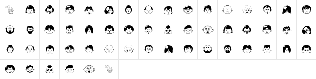 Keep It Up Regular  glyph index