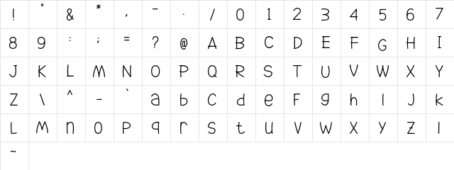 Go Jackie Regular  glyph index