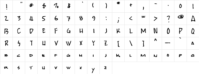 Elephanta Tail Regular  glyph index