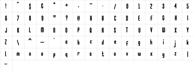 Go Cloud Regular  glyph index
