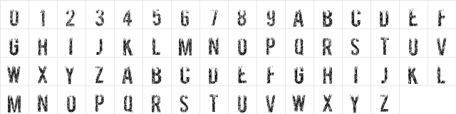 GRASSEVENT Regular  glyph index