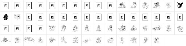 Delightful Lil Dragons Regular  glyph index