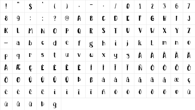 DK Buckthorn Regular  glyph index