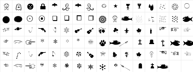 Bilder Regular  glyph index