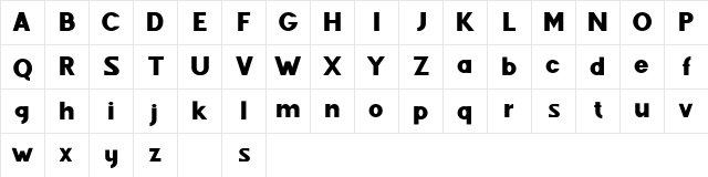 Fenord Free Regular  glyph index