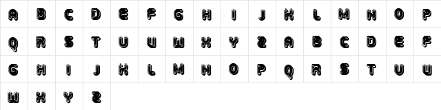 Beans Regular  glyph index