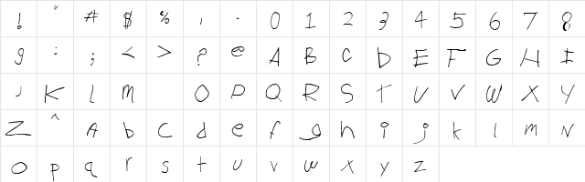 Big Log Regular  glyph index