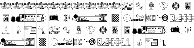 New Regular  glyph index