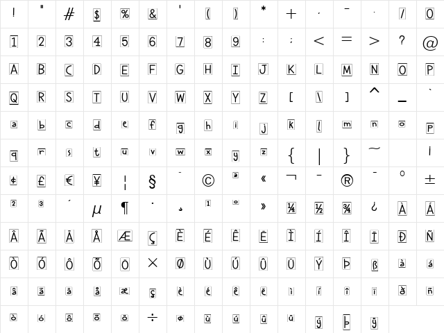 Cheddar Salad BTN Cameo Sq Regular  glyph index